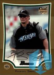 2009 Bowman Gold #217 Travis Snider Blue Jays